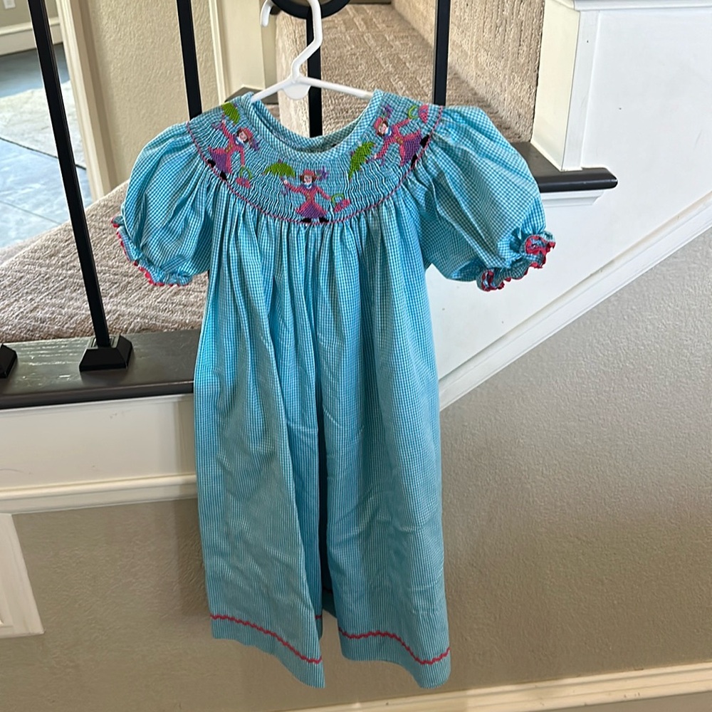 Shrimp and Grits Kids smock Mary Poppins Dress
